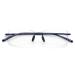 DOOViC Blue Light Filter Reading Glasses Half Frame/Frameless Rimless Blue 1.25 x