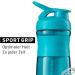 Buy BlenderBottle SportMixer Tritan 820ml - BPA Free Teal Protein Shaker & Fitness Water Bottle with Blender Ball - Buy Online on GoSupps.com