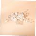 Ipetboom Wedding Hair Comb Clip Floral Hair Accessories Bridal Hair Clip Hair Combs Pearl Hair Comb Pearl Hair Pin Rhinestone Flower Hair Comb Tiara Zinc Alloy Hair up Crystal Bridesmaid - Buy Online on GoSupps.com