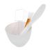 TOPBATHY Kit pour Cr ation Masque Beaut Du Visage Bols Masque R utilisables Silicone avec Spatule de M lange pour Soin Maison et Salon L ger et Facile Nettoyer