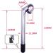 SENQI 22.2 x 225 x 4mm Gooseneck Stem | Aluminum Alloy with Teeth | BSB040 Silver - Buy Online on GoSupps.com