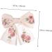 Beavorty embroidered butterfly hair clip french hair clips decorative hair clips bow for hair Bow Clip hair clips for women Fabric Hair Bow Bride Bow Barrette Back Hair Bowknot Miss bow tie - Buy Online on GoSupps.com
