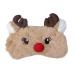 Cute Downy Eye Mask for Sleeping Eye Covers for sleeping in Travel & Nap Sleep Masks for Women & Kids Sleep Mask Lightweight Soft Blindfold Pressure Relief Night Mask-Reindeer