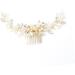 Ipetboom Wedding Hair Comb Rhinestone Comb hair comb wedding Wedding dress pearl comb rhinestones rhinestone accessories bride headgear rhinestone hair comb Comb for Bridal dress Hair up - Buy Online on GoSupps.com