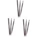 Angoily 3pcs 2 1 Eyebrow Pen Gothic+mirror Eyebrow Pencils Eyebrow Brush To Rotate Five Colors - Buy Online on GoSupps.com