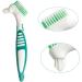 Portable Denture Double Sided Brush - Dual Head Toothbrush for False Teeth Cleaning (2 Pieces) - Buy Online on GoSupps.com