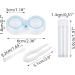 Yucool Colorful Contact Lens Container Set - Travel Holder No Leak Storage with Tweezers Removal Pistons & Mini Bottles - Buy Online on GoSupps.com