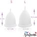 AvaLoona Menstrual Cups Trial Pack S+L for Beginners | Fairtrade Organic Cotton Bag | Made in Germany - Buy Online on GoSupps.com