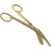 Lister Bandage Scissors 5.5" Made of Premium Quality Stainless Steel Ideal for Nurses Medical Students Paramedics Doctors Home Use First Aid (A2ZSCILAB Brand) (Full Gold)