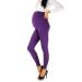 FUTURO FASHION Womens Maternity Leggings Full Ankle Length Cotton Leggings Comfortable Maternity Leggings for Ladies Soft Pregnancy Pants Belly Support Size 8-22 8 Violet