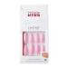 KISS Gel Fantasy Ready-to-Wear Press-On Sculpted Gel Nails   Beautiful Moment   Long  Pink  High Arch Nail Kit with 24 Mega Adhesive Tabs  Pink Gel Glue  Manicure Stick  Mini File  and 28 Fake Nails