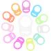 12 PCS pacifier adapter silicone button ring silicone dummy pacifier holder clip adapter ring silicone ring for pacifier silicone baby dummy pacifier holder clip adapter ring