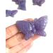 Hand Carved Crystal Gemstones Natural Quartz Crystal purpie mica Butterfly for Gift - (Color: Purple Size: 2inch) Chakra Reiki Balancing - Buy Online on GoSupps.com