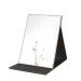 ZCOOOOOOOL SPIEGEL Large Super HD Mirror make -up mirror Multi stand angle freehand/handheld/table top foldable mirror 8.27 x 5.9 inch large black