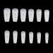 FEIlei Full Cover Nail Tips Extra-Long for Press On Nails Manicure Tools Salon-Home DIY White