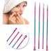 Blackhead Comedone Acne Pimple Blackhead Remover Tool Spoon for Face Skin Care Tool Needles Facial Pore Cleaner (B) - Buy Online on GoSupps.com