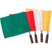 INOOMP Referee Flags Set - Stainless Steel Hand Flags for Soccer, Volleyball, Football - Track and Field Sports Training Gear - Includes White and Yellow Flags - Buy Online on GoSupps.com