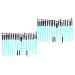 Hemoton 40 Pcs Eyeliner Eyeshadow Brush Kit Eyelash Brush Shadow Eye Shadow Brush Eyelash Eye Shadow Brush