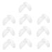 Movkzacv nasal cushion for glasses thin D-shape soft silicone unisex self-adhesive non-slip for glasses repair set (size: 0.2 x 0.7 x 0.1 cm)