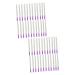 Healeved 200 StK Manicure extension fiber nail extension Nail Extension Kit Nailet From silk fibre glass manicure kit nail-kit nail gel nail art fiber manicure fib Packaged 5.5*0.2cmx2pcs white+violet 1x2st