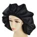 HPAMBA Silk Sleeping Cap - Breathable Satin Night Hat for Long Hair | Elastic Wide Extra Large Sleep Cap (2 Pieces) - Buy Online on GoSupps.com