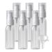 ZEOABSY 6 Pieces 30 ml Transparent Lotion Bottles with White Pump 30ml Empty PET Plastic Lotion Pump Bottle Cosmetic Gel Travel Container for Cosmetic Make up Cleaning + 1 x Funnel Transparent 30ml