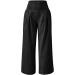 Gufesf Women's Casual Cotton Linen Palazzo Pants - Floral Beach Wide Leg Trousers with Pockets | A1-black, Large - Buy Online on GoSupps.com