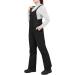 Sportneer Women's Insulated Snow Bibs with Front Pockets - Black Ski Overalls (Regular/Large) - Buy Online on GoSupps.com