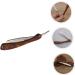 Shop Housoutil Hairdressing Blade Safety Razor - Premium Eyebrow & Beard Razor with Rustproof Steel & Wooden Holder - Perfect for Men - Buy Online on GoSupps.com