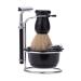 Lefeda Simply men's rasier brushes professional beard set shell stand razor brush holder mustache-shaving-facing-cleaning tool 9.7x14.5cm Silver