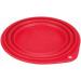 Trixie 25012 Travel Bowl - Silicone 1L 18cm | Red/Black | Portable Pet Bowl for Travel - Buy Online on GoSupps.com