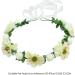 hgnxa Elegant Flower Hairband Bride Flower Crown For Wedding Party Supply Flower Garlands Crown Hair Wreath for Women Milky white - Buy Online on GoSupps.com
