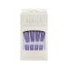 AUklOPVZZ 1 Set French Tip Press on Nails Solid Color Extension Shimmer Fingernails Decals Full Cover Salon Gifts Manicure Kit H33-purple jelly glue