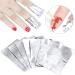  VOANZO 100 Pack Gel Nail Polish Remover Wraps Nail File Strips and Cuticle Pusher Nail Polish Remover for Home - Buy Online on GoSupps.com