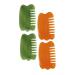 Frcolor 4 piece scratching board partition Salon hair skin care comb massage comb scratch hair massage device facial tools for skin care wide tooth ridge universal resin massage artifact