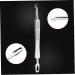 Blackhead Acne Remover Tweezers Double Headed Steel Whitehead Comedone Bend Clip Professional and Attractive - Buy Online on GoSupps.com