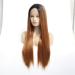 Shop Women's Gradient Long Straight Lace Front Wig | Adjustable Chemical Fiber Hairpiece - Buy Online on GoSupps.com
