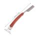 Lurrose Carbon Steel Straight Razor Kit | Professional Men's Straight Edge Barber Razor with Vintage Wood Handle for Precision Shaving - Buy Online on GoSupps.com