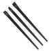 Outanaya 3pcs Eyeliner Brush Eyebrow Brush Makeup Eyeliner Brush Cosmetic Brush Female Black Aluminum Tube
