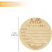 Hello World Wooden Baby Announcement Sign - Round Newborn Welcome Plaque for Baby Shower Photo Prop and Nursery Wall Decor - Buy Online on GoSupps.com