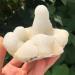 Room Decoration 1pc Natural raw White Crystal Flower Cluster Specimen Snow Crystal Cluster Rough Fish Eye Stone for Decoration Stones 200-300g