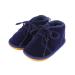 LACOFIA Baby Boys Girls Winter Shoes First Walkers Infant Anti-Slip Lace up Booties 12-18 Months Navyblue