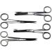14 cm Stainless Steel Curved Scissors - Pointed & Blunt Variants for Precision Cutting | International Shipping Available - Buy Online on GoSupps.com