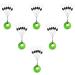 Mimilure Rubber Fishing Bobber Stopper Set - 6 Pack Float Sinker Stops - Black, Orange, Colorful - Oval Cylinder Design - Sizes L, M, S - 150PCS - Buy Online on GoSupps.com