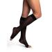 SIGVARIS Women's DYNAVEN Sheer Calf Open-Toe Compression Socks 20-30mmHg LL - Large Long Black