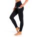 K898 Women's Horse Riding Pants Equestrian Women Tights Breeches Full Seat Silicon with Pocket X-Large Black