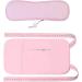 Yolispa 2 Pack Castor Oil Pack Wraps for Liver Detox - Reusable Anti-Oil Leak Waist & Neck Wraps - Rose - Buy Online on GoSupps.com