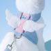 Fueegue Cat Harness with Leash Escape Proof Adjustable Soft for Cats and Dogs Puppy Harness Blue L