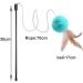 Cat Feather Toys Interactive Cat Teaser Wand with Bells and Feather Cat Toys for Indoor Cats Kitten Interactive Training - Buy Online on GoSupps.com