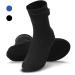 RTDEP Neoprene Socks, 3MM Water Socks, Diving Socks for Women Men,Water Resistant Wetsuit Socks,Wetsuit Boots Sand Socks Black XX-Large